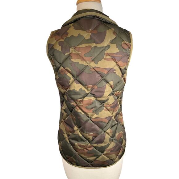 J.Crew Camo Quilted Puffer Vest Size XS Peplum Hem – New Without Tags - Picture 14 of 14
